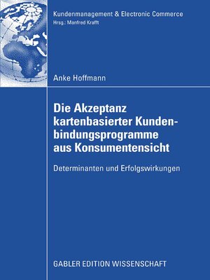 cover image of Die Akzeptanz kartenbasierter Kundenbindungsprogramme aus Konsumentensicht